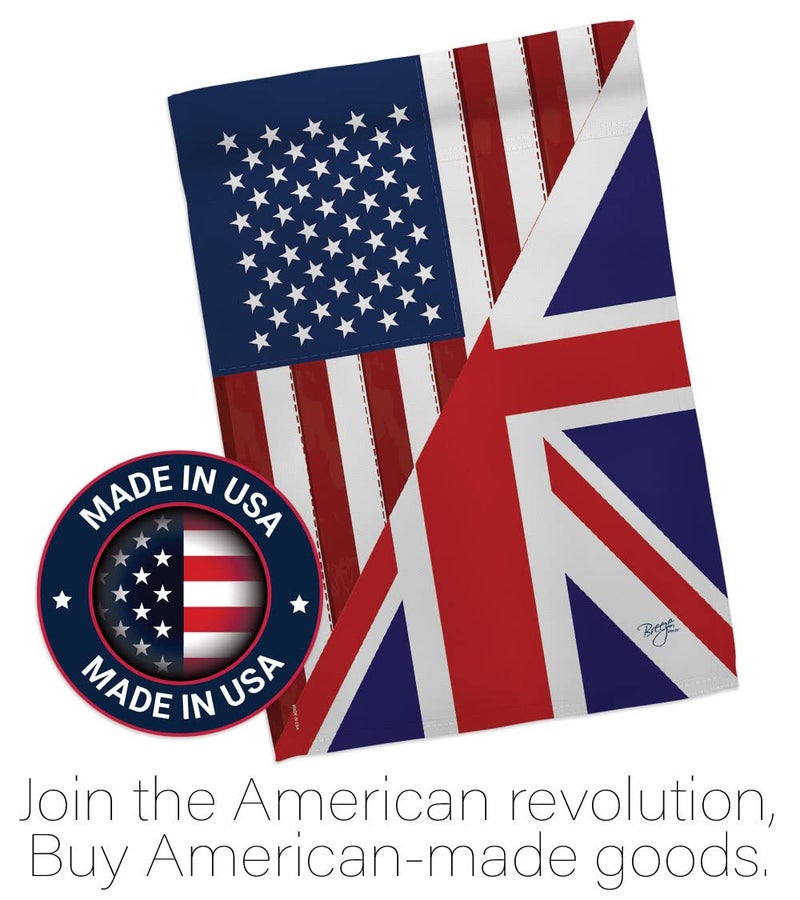 Breeze Decor - US UK Friendship Flags of the World - Everyday Impressions Decorative Vertical Garden Flag 13" x 18.5" Printed In USA - Image 5